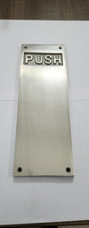 10 Inch "Aholibamah" Brass Push Plate