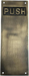10 Inch "Aholibamah" Brass Push Plate
