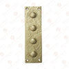 7 Inch Mizpah Rectangular Designer Brass False Hinge