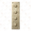 7 Inch Mizpah Rectangular Designer Brass False Hinge