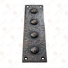 7 Inch Mizpah Rectangular Designer Brass False Hinge