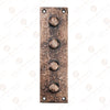 7 Inch Mizpah Rectangular Designer Brass False Hinge