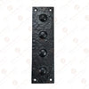 7 Inch Mizpah Rectangular Designer Brass False Hinge