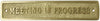 Rectangular "MEETING IN PROGRESS" Brass Door Sign