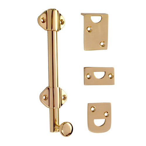 Buy 6" Dekar Brass Surface bolt-Premium Harware Products Online - Adonai Hardware