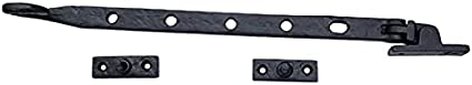 12.5 Inch"Lachish" Black Antique Cast Iron Window Casement Stay