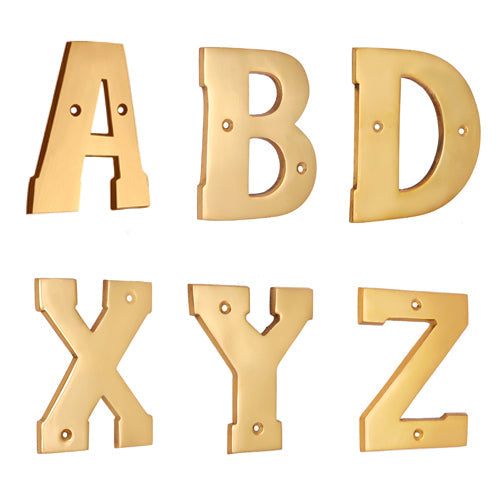 Buy 4" Brass Letters (A-Z)-Premium Harware Products Online - Adonai Hardware