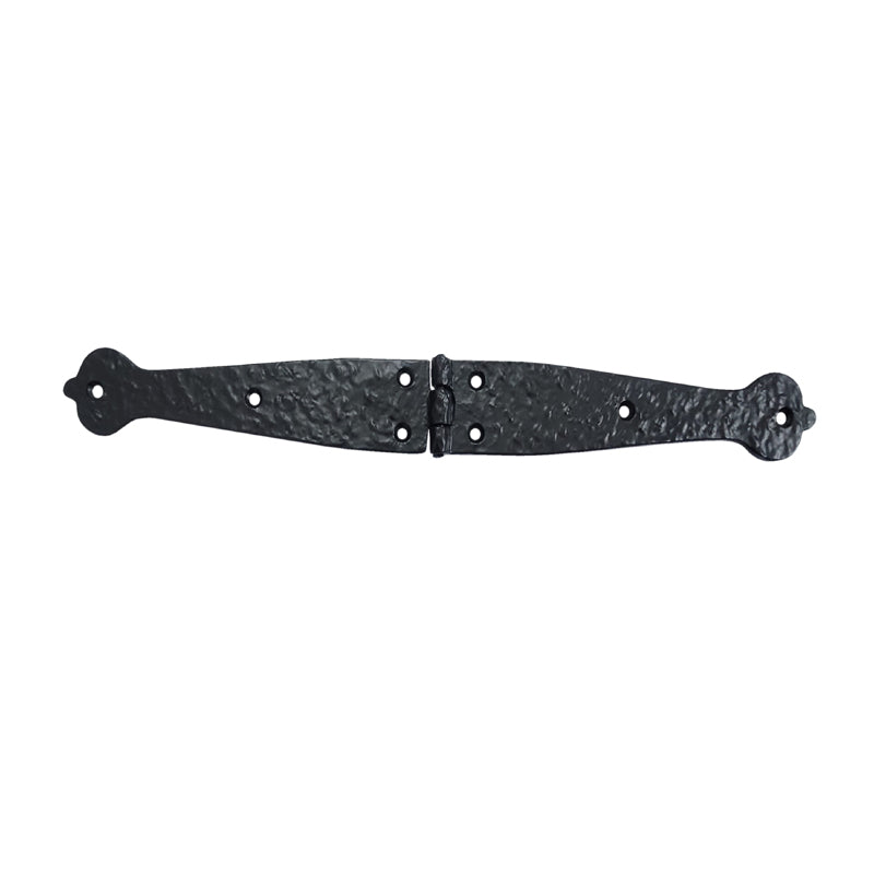 14.3 Inch "Nathanael" Antique Cast Iron Double Strap Hinge