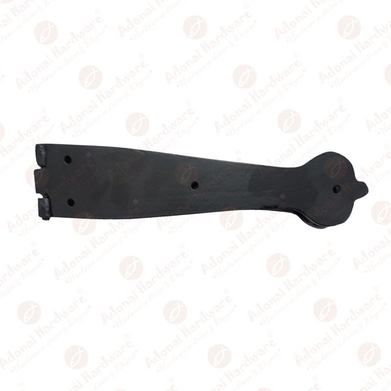 14.3 Inch "Nathanael" Antique Cast Iron Double Strap Hinge