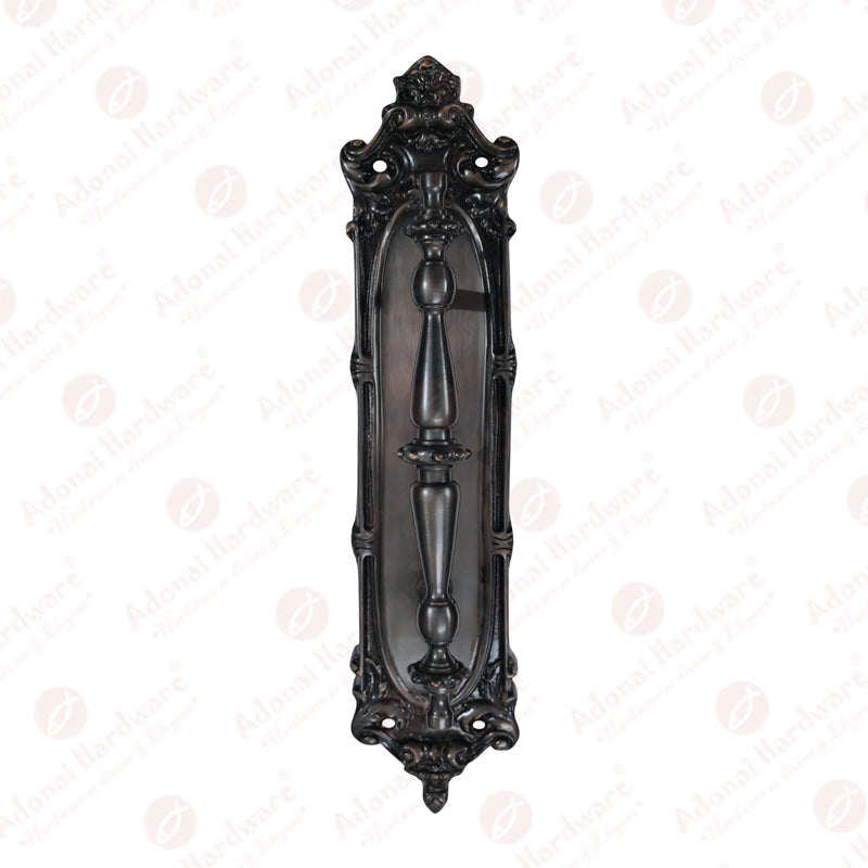 9.5 Inch "Shemariah Brass Door Pull with 15" Backplate