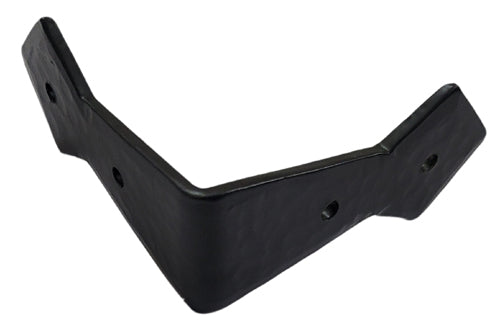 2.5 Inch "Abba" Black Antique Iron Hand Forged L-Corner