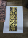 10 Inch "Nezib" Decorative Brass Push Plate