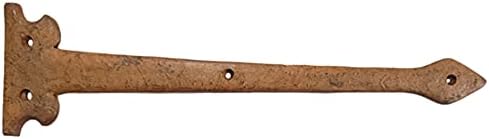 13.90 Inch Agee Iron Strap False Hinge Front