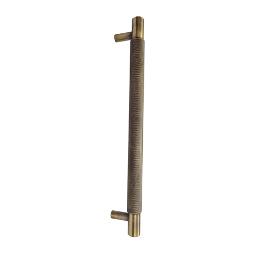 Buy 8.9 Inch Centers "Tahan" Pure Solid Brass Knurled T Bar Cabinet Pull/Handle-Premium Harware Products Online - Adonai Hardware