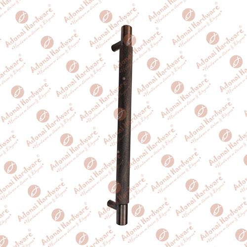 8.9 Inch Centers Tahan Pure Solid Brass Knurled T Bar Cabinet Pull / Handle