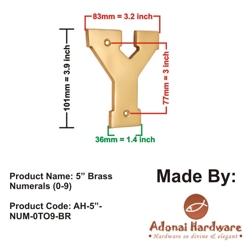 4" Brass Letters (A-Z)