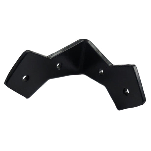 Buy 2 Inch "Abba" Black Antique Iron Hand Forged L-Corner-Premium Harware Products Online - Adonai Hardware