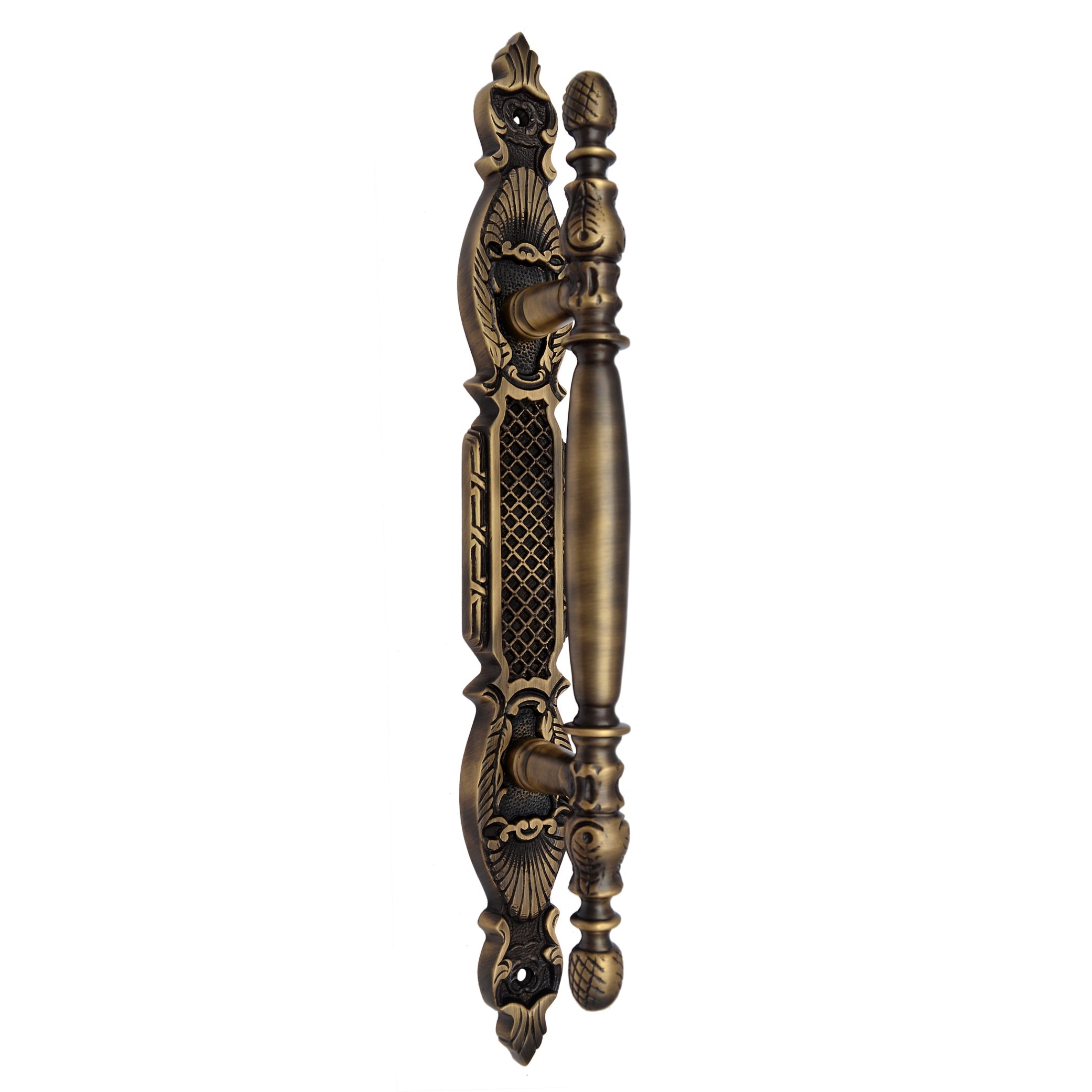 Buy 311mm "Chedorlaomer" Brass Door Pull with Back Plate-Premium Harware Products Online - Adonai Hardware