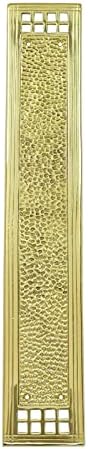 Socoh Hammered Brass Push Plate