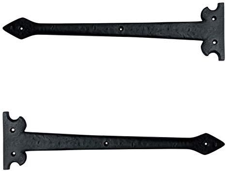 13.90 Inch Agee Iron Strap False Hinge Front