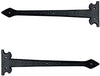13.90 Inch Agee Iron Strap False Hinge Front