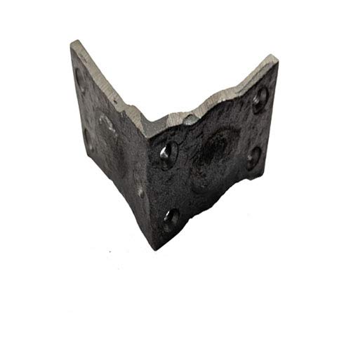 "Arah" Black Antique Cast Iron L-Corner