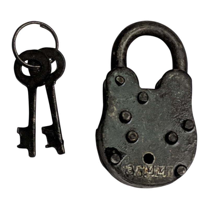 35mm "Jehonathan" Handmade Antique Iron Padlock