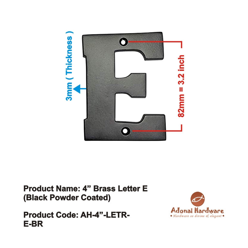 4" Brass Letters (A-Z)