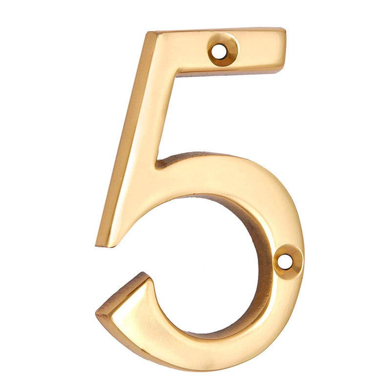 3" Thin Brass Numerals (0-9)