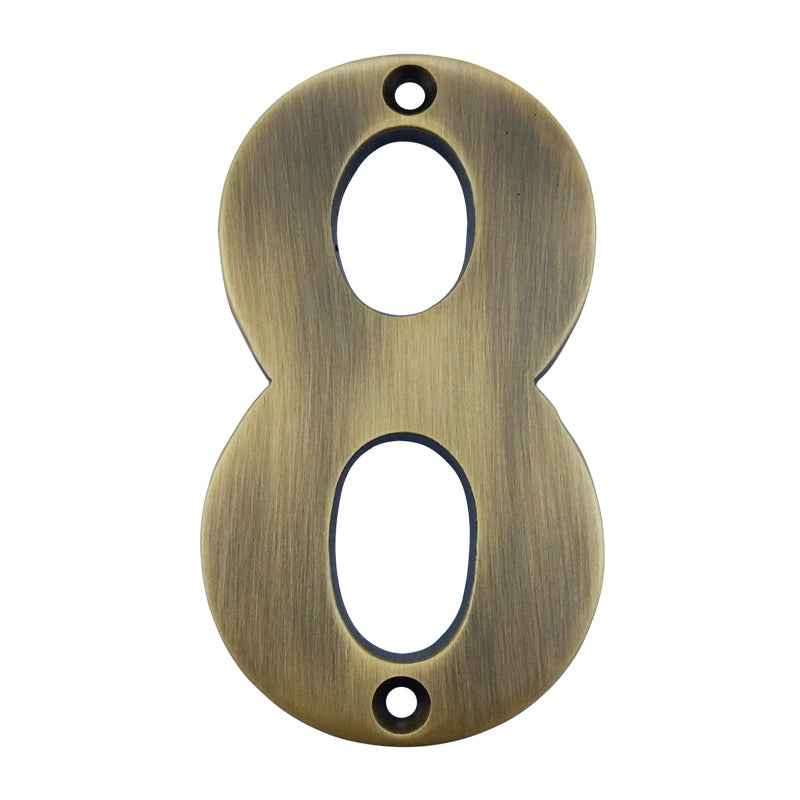 3" Broad Brass Numerals (0-9)