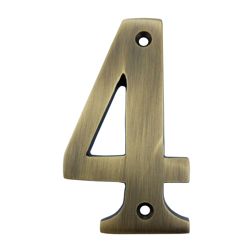 3" Broad Brass Numerals (0-9)