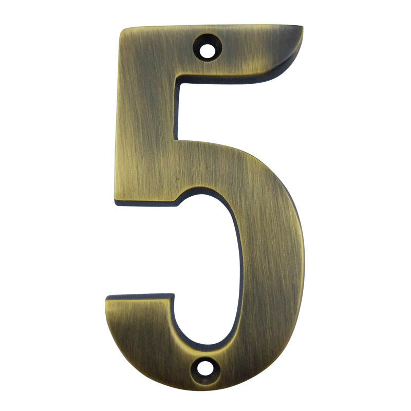 3" Broad Brass Numerals (0-9)