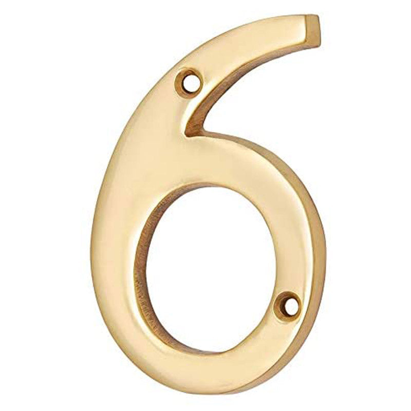 3" Thin Brass Numerals (0-9)