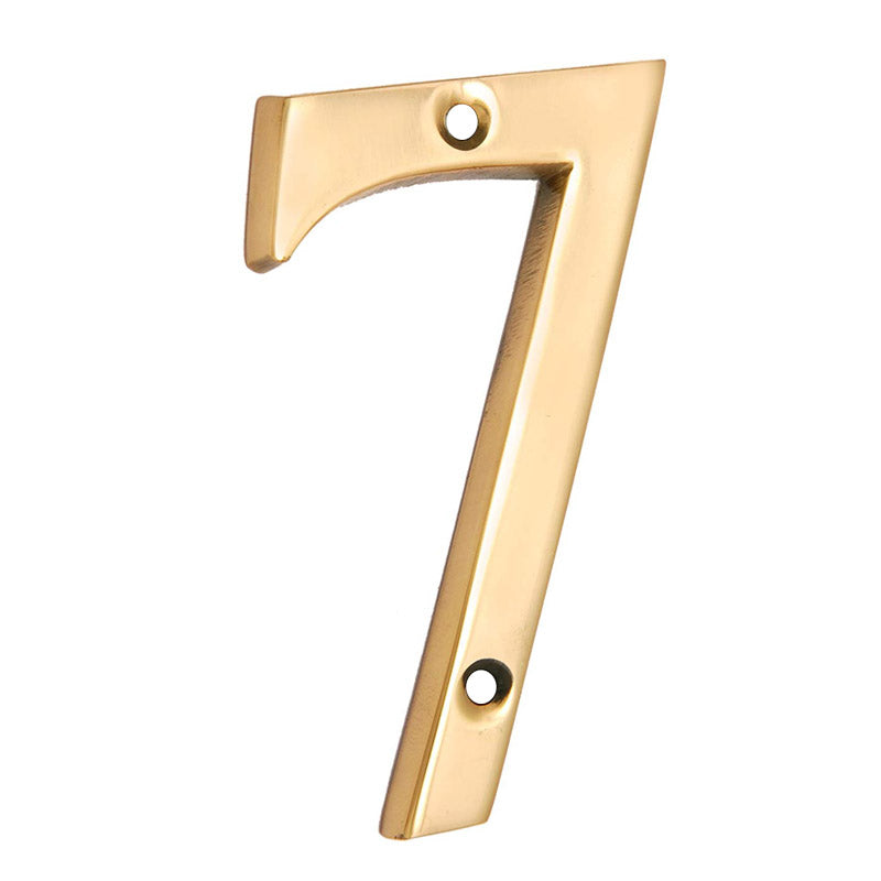 3" Thin Brass Numerals (0-9)