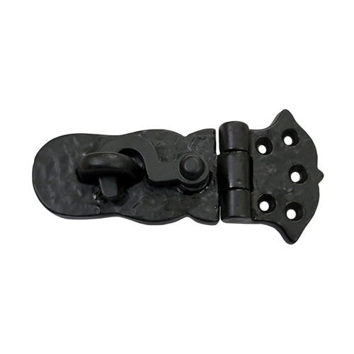 Buy 4 Inch "Paran" Heavy Duty Antique Cast Iron Safety Hasp and Staple with Locking Mechanism-Premium Harware Products Online - Adonai Hardware