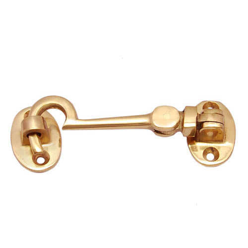 Buy 4.40" Plain Brass Cabin Hook-Premium Harware Products Online - Adonai Hardware