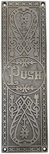 10.2 Inch TOP Push Decorative Brass Push Plate - Design 2