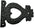4 Inch "Timotheus" Black Cast Iron Heart-shaped False Hinge
