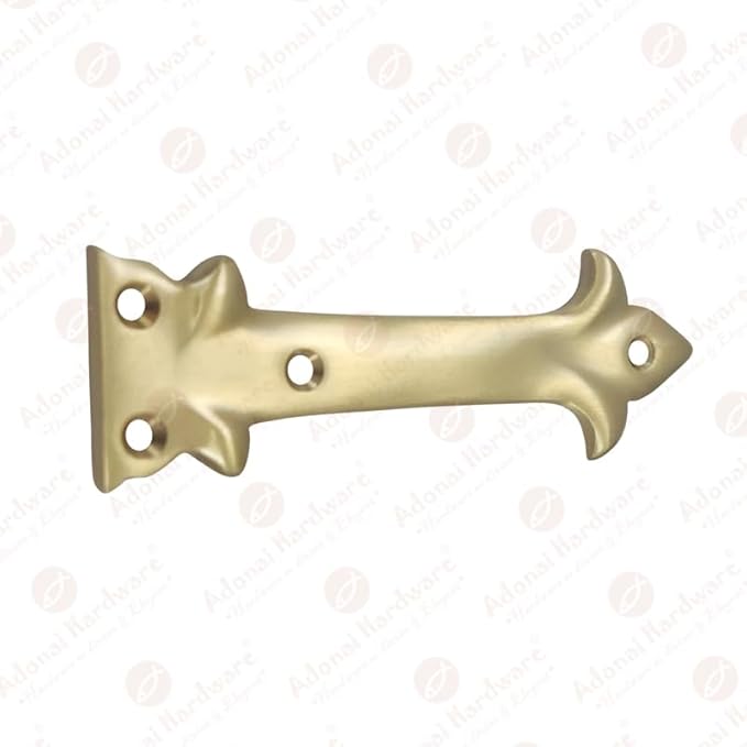 5" Adonijah Brass Strap False or Faux or Dummy Hinge Front Without Texture