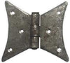 "Azur" Black Antique Iron Hand Forged Butterfly Cabinet Hinge