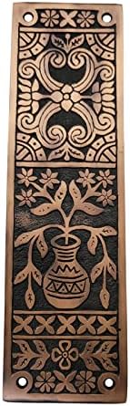 10 Inch "Melchizedek" Brass Push Plate
