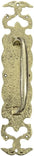 Lydda Brass Decorative Door Pull with Plate