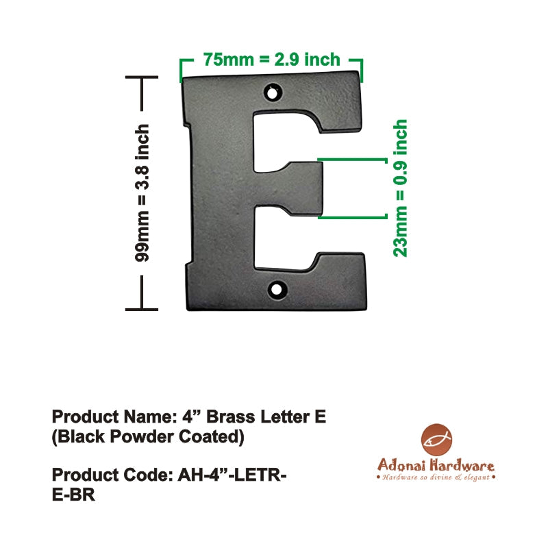 4" Brass Letters (A-Z)