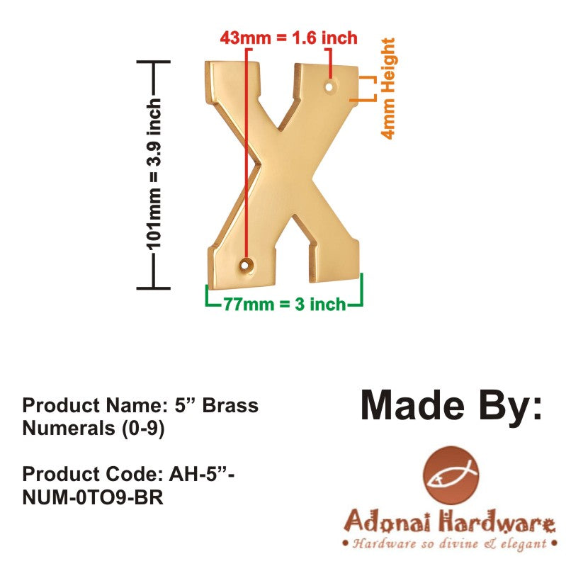 4" Brass Letters (A-Z)