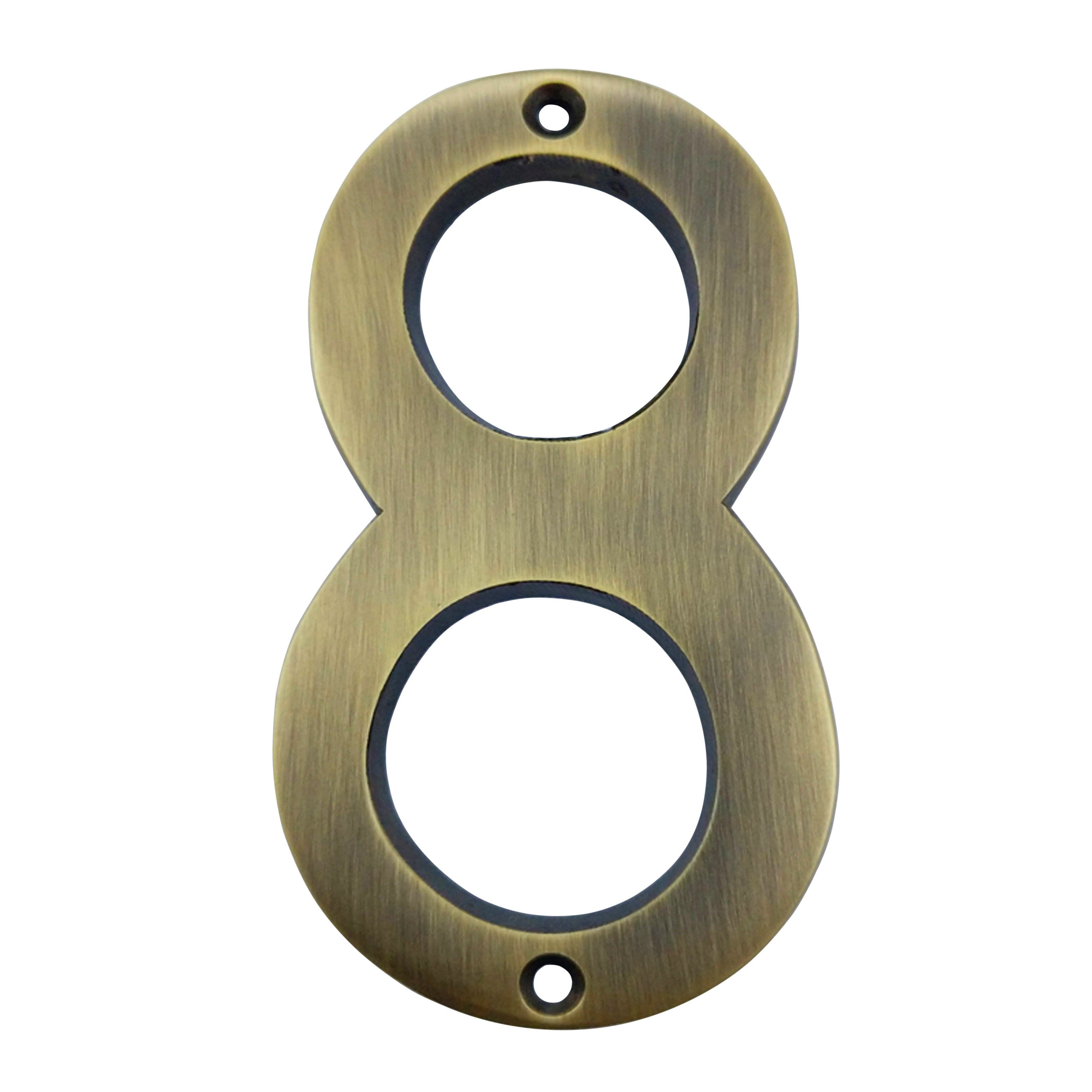 4" Broad Brass Numerals (0-9)