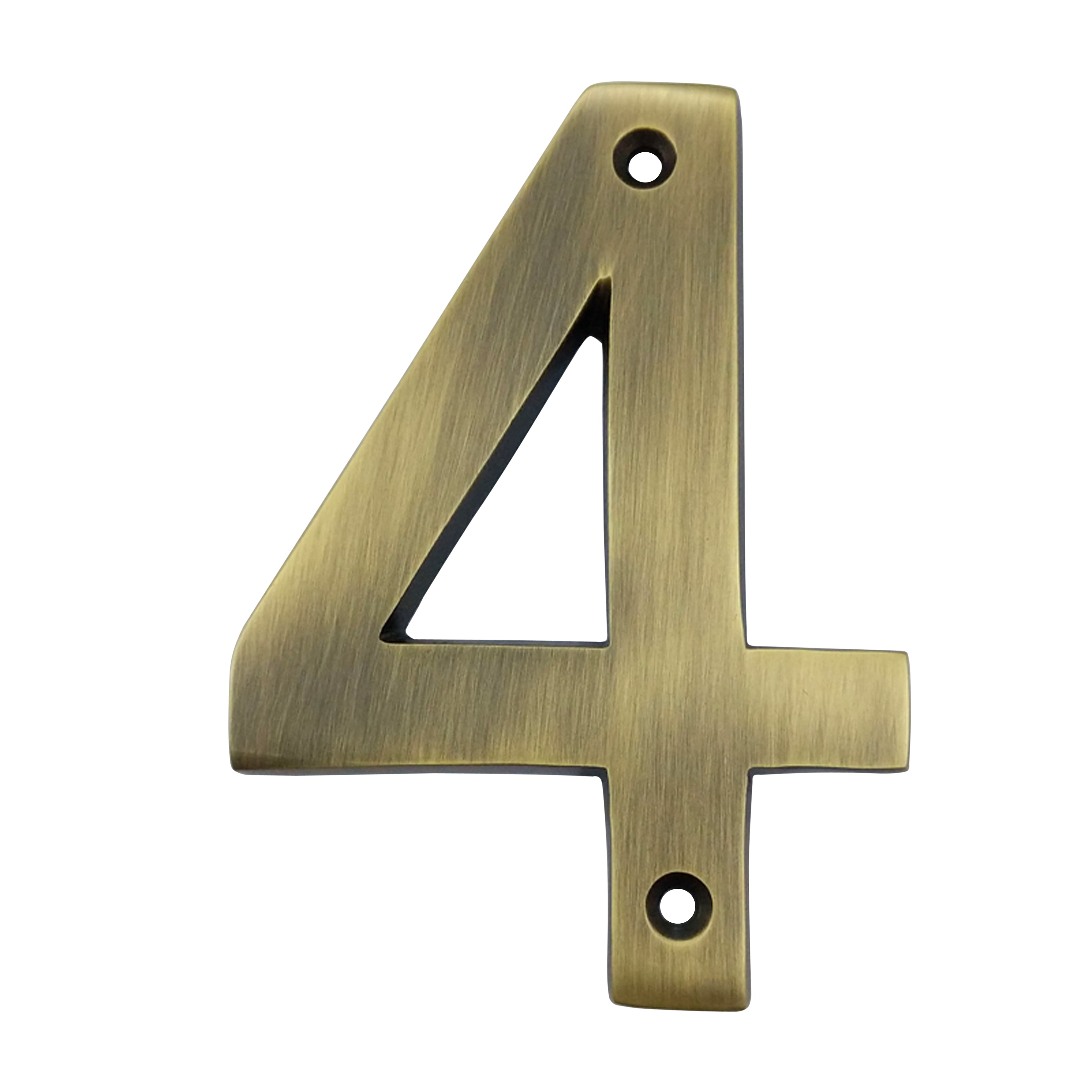 4" Broad Brass Numerals (0-9)