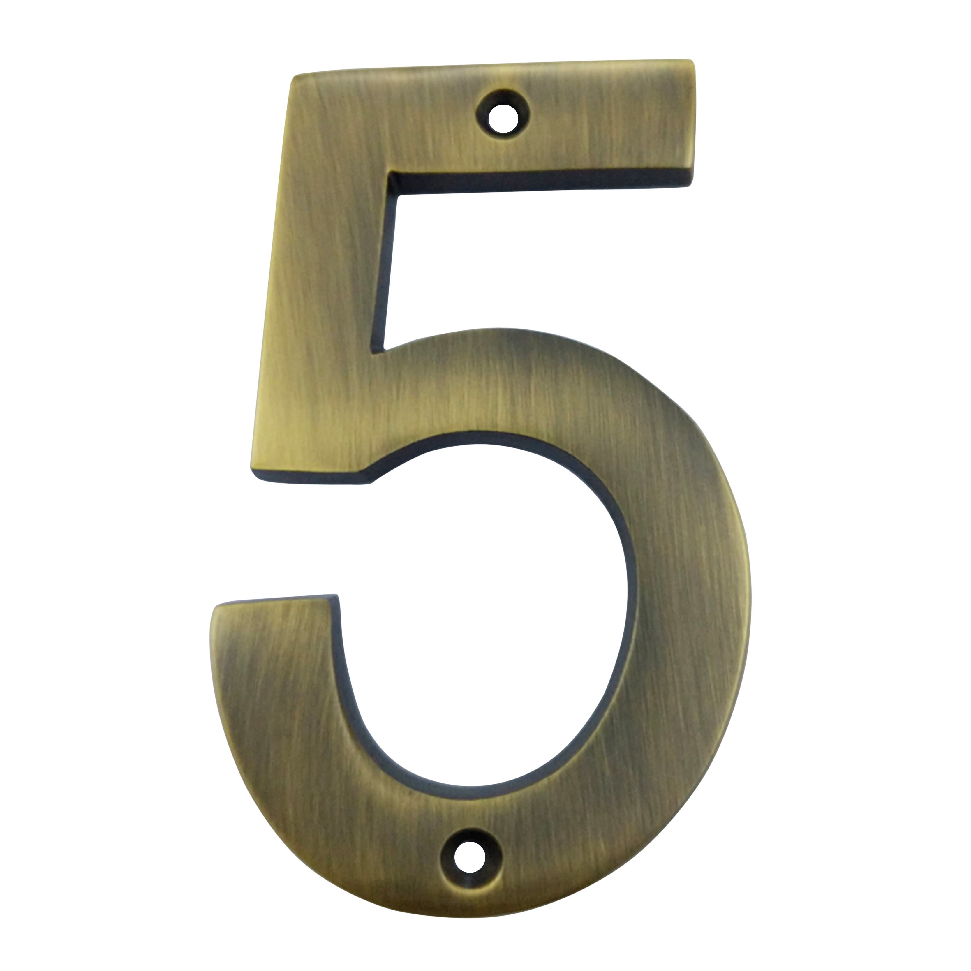 4" Broad Brass Numerals (0-9)