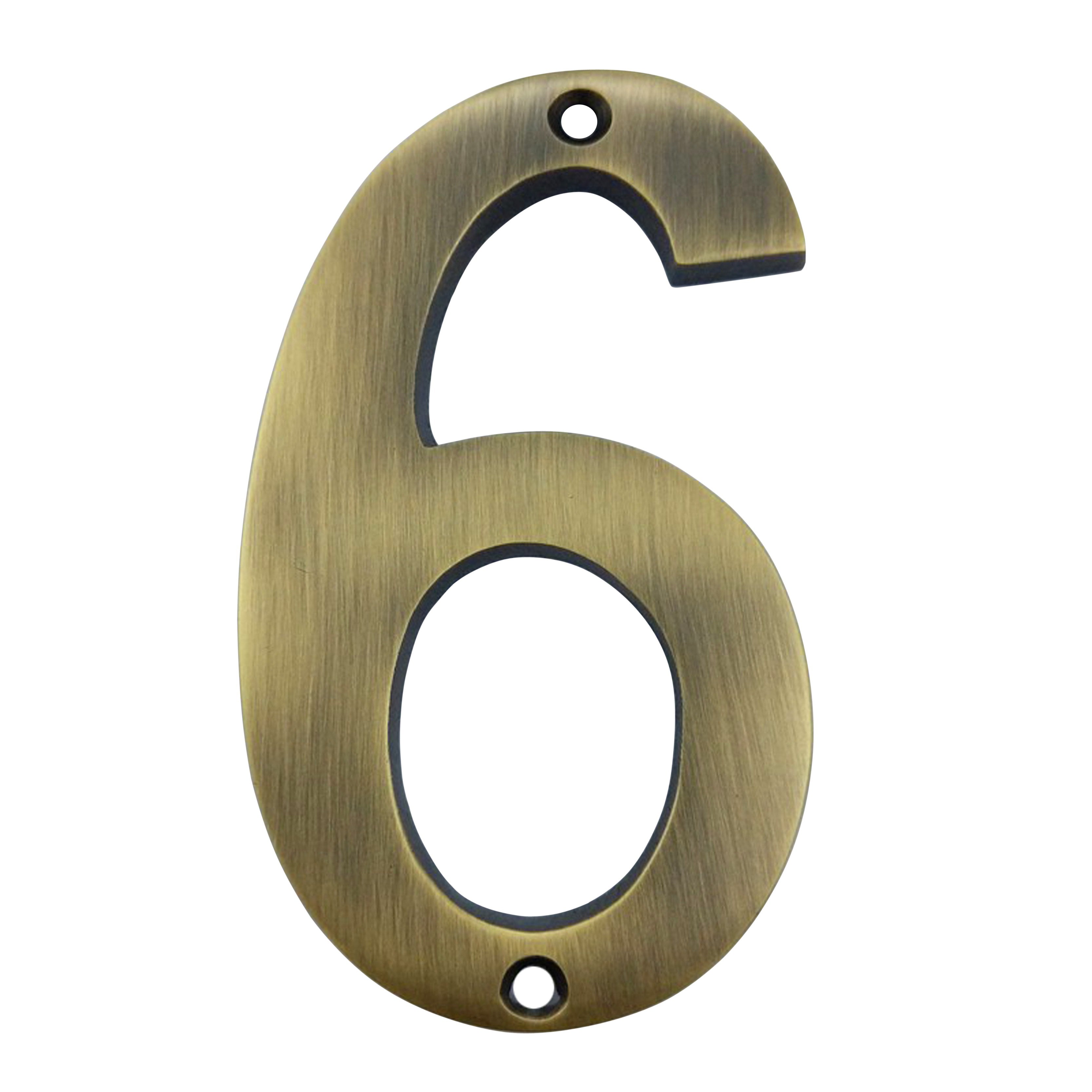 4" Broad Brass Numerals (0-9)