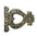 4 Inch "Timotheus" Black Cast Iron Heart-shaped False Hinge