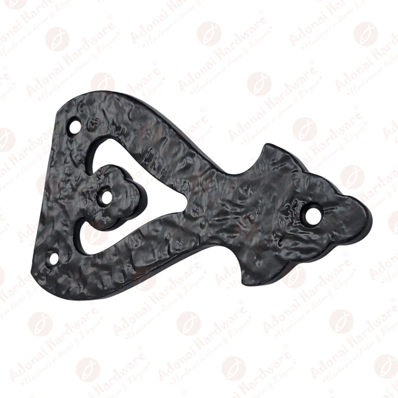 5.2 Inch "Alleluia" Antique Cast Iron Vintage False or Dummy Front Hinge